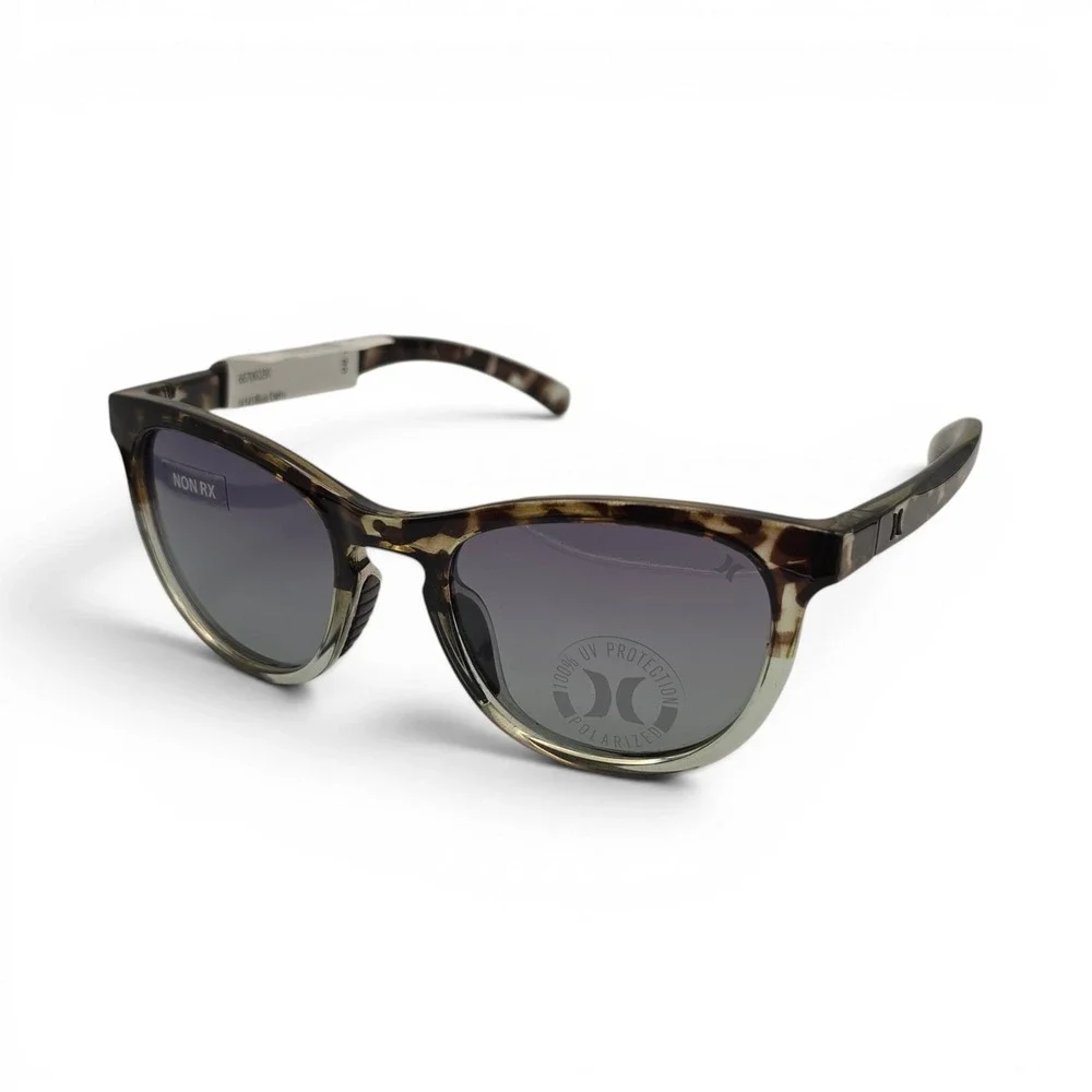 Hurley Unisex Sunglasses Palm Springs Blue Demi Tortoise Polarized One Size